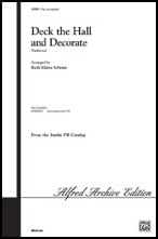 Deck the Hall and Decorate Two-Part choral sheet music cover